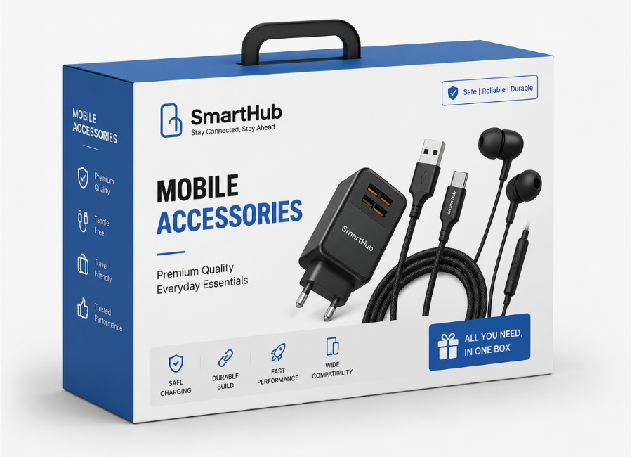 Mobile accessories product packaging